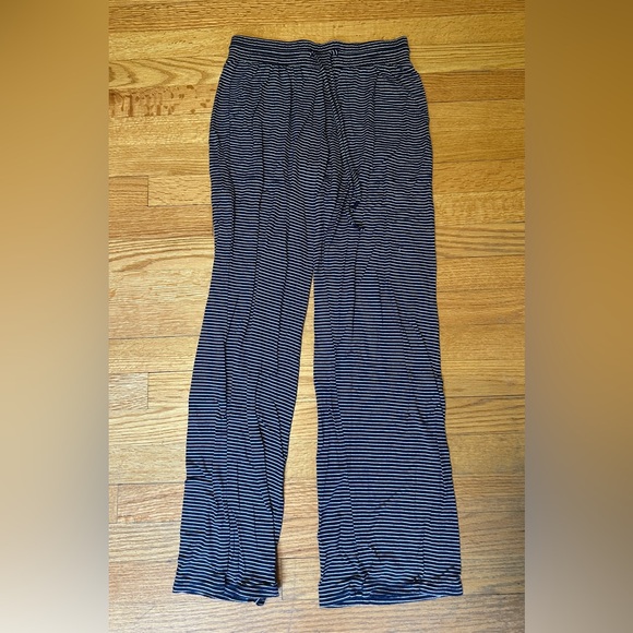 Stars Above Navy and White Striped Wide Leg Pants - Picture 1 of 3